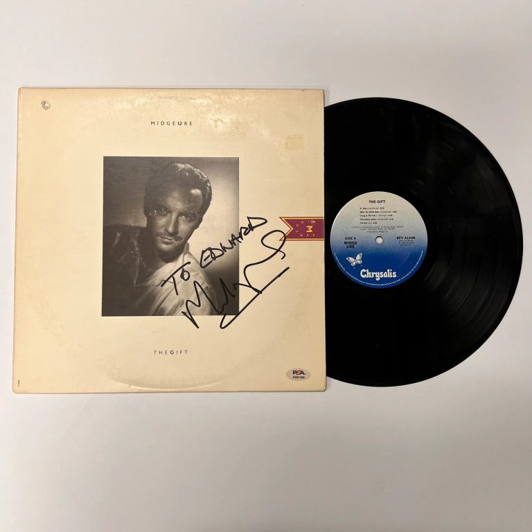 Midge Ure Signed The Gift Vinyl Album PSA Autographed