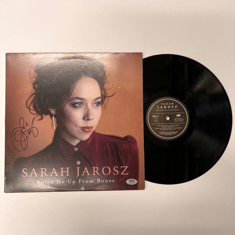 Sarah Jarosz Signed Build Me Up From Bones Vinyl Album PSA Autographed