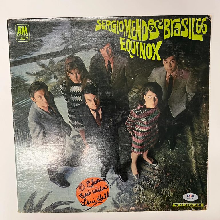 Lani Hall Signed Equinox by Sergio Mendes & Brasil '66 Vinyl Album PSA Auto