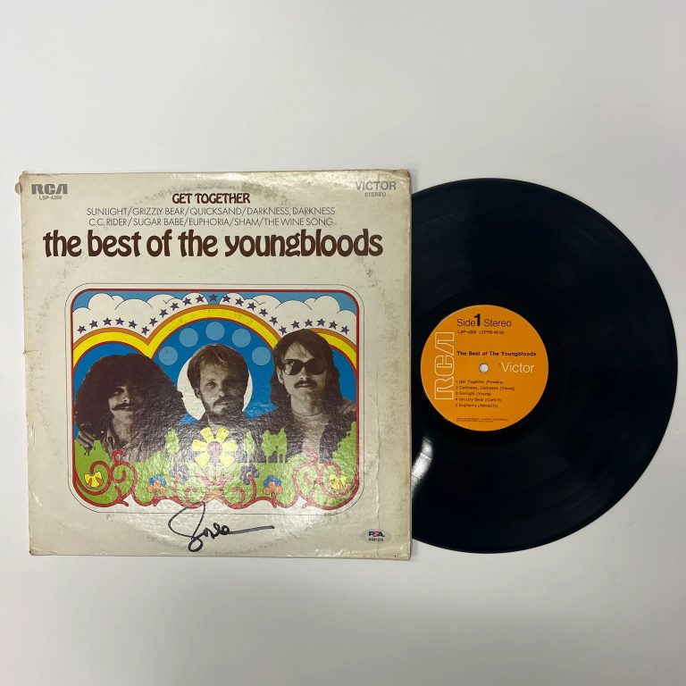 Jesse Colin Young Signed Get Together: The Best of The Youngbloods Vinyl PSA