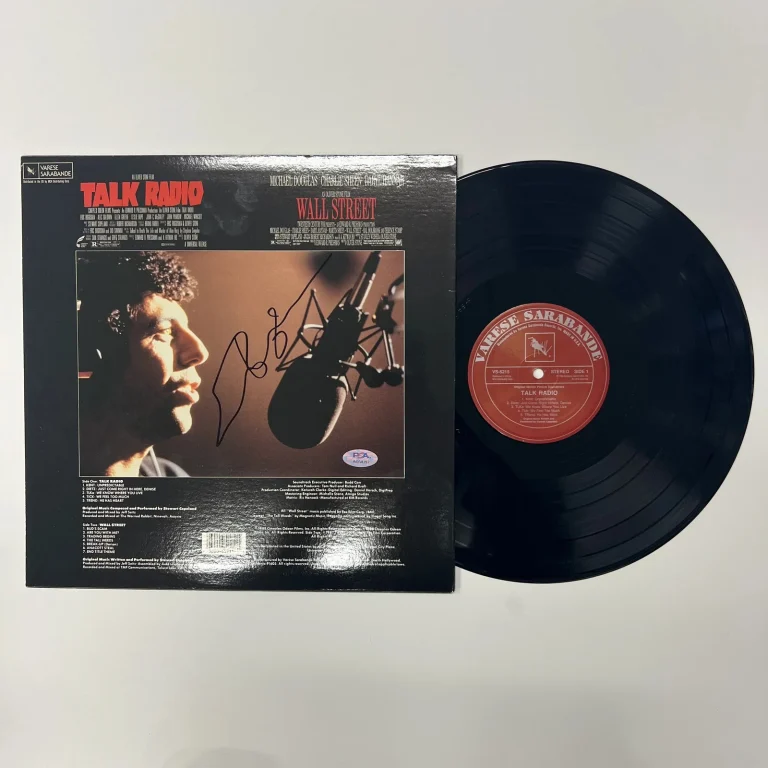 Eric Bogosian Signed Talk Radio / Wall Street Vinyl Album PSA Autographed