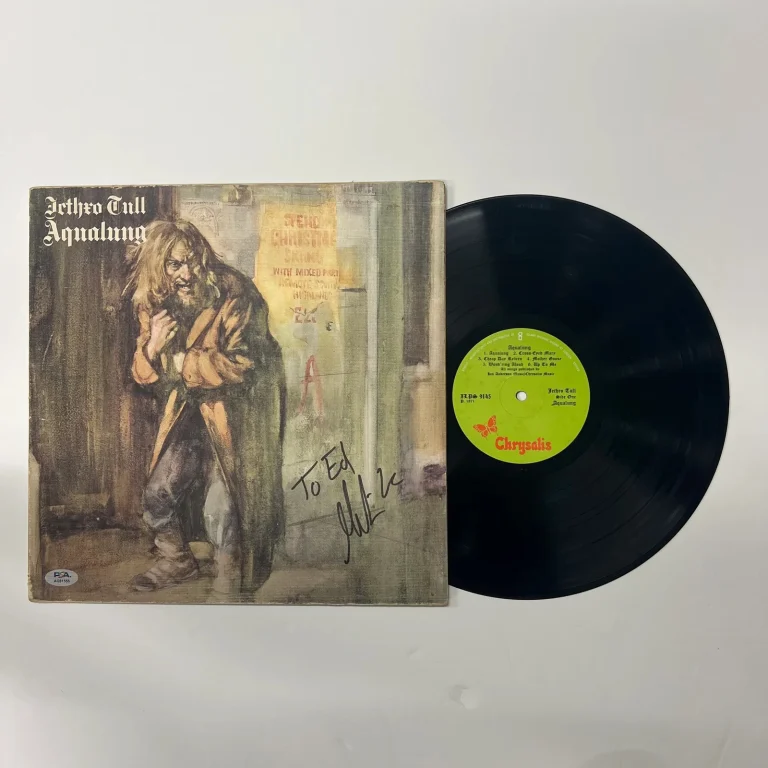 Martin Barre Signed Aqualung of Jethro Tull Vinyl Album PSA Autographed