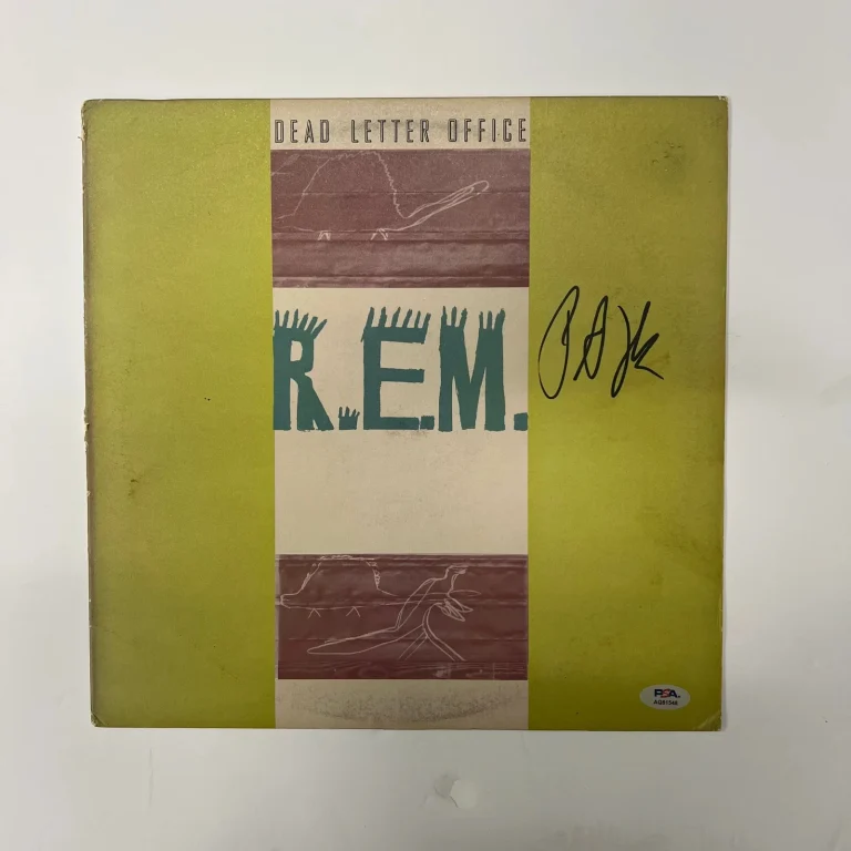Peter Buck of R.E.M. Signed Dead Letter Office Vinyl Album PSA Autographed