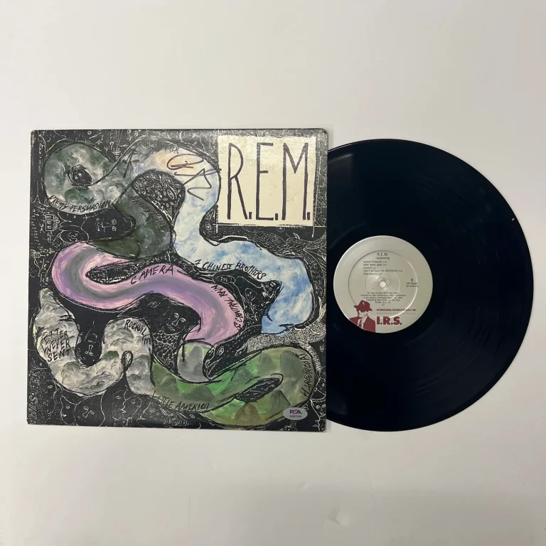 Peter Buck of R.E.M. Signed Reckoning Vinyl Album PSA Autographed