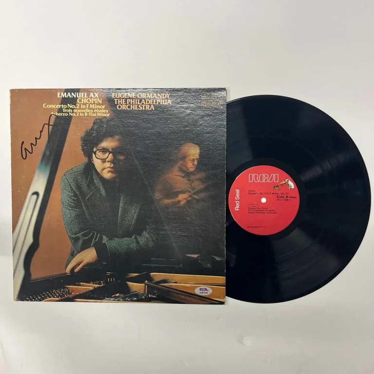 Emanuel Ax Signed Chopin: Concerto No. 2 in F Minor in B-Flat Minor Vinyl PSA