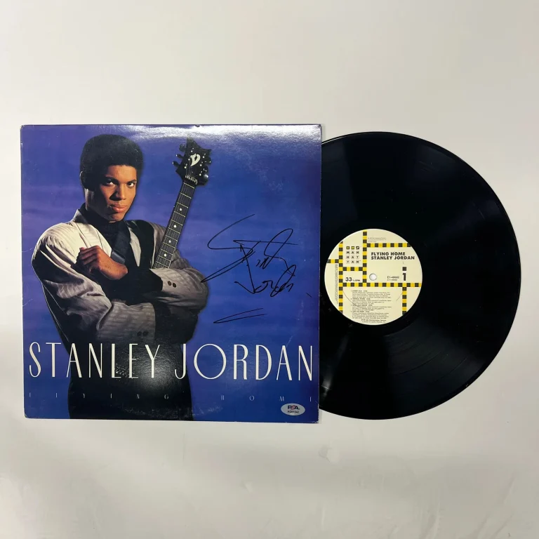 Stanley Jordan Signed Flying Home Vinyl Album PSA Autographed