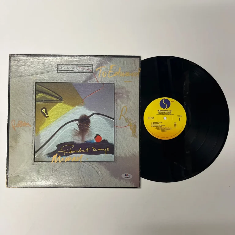 Michael Conroy, Robbie Grey, Roy Martin Signed Ricochet Days Vinyl Album PSA
