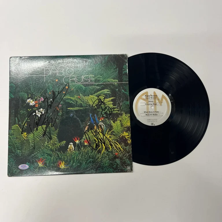 David Jenkins, Cory Lerios, Steve Price Signed Pablo Cruise Vinyl Album PSA Auto