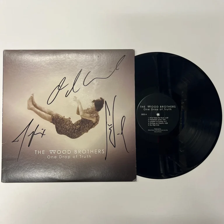 Jano Rix, Oliver Wood, Chris Wood Signed One Drop of Truth Vinyl Album PSA Auto