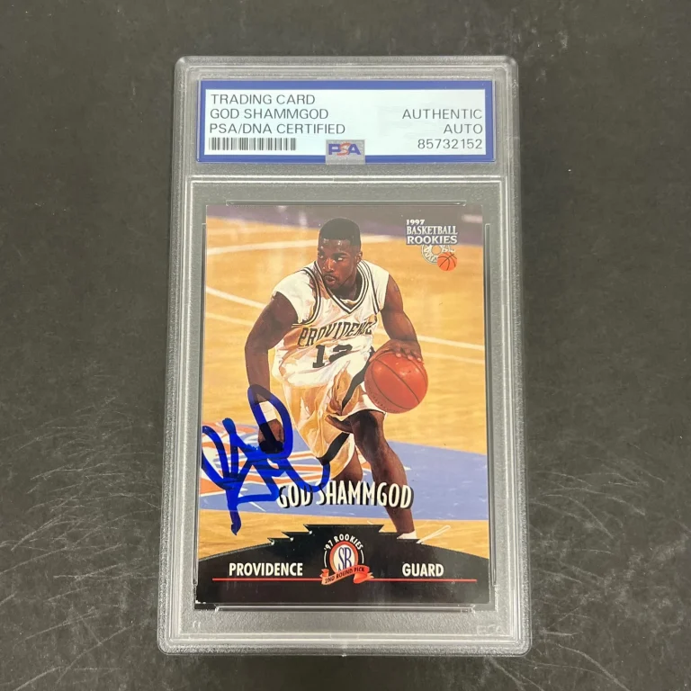 1997 The Score Board, Inc Basketball Rookies#50 God Shammgod Signed Card PSA