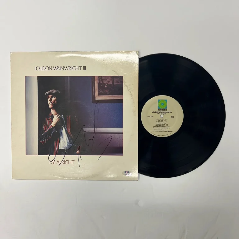 Loudon Wainwright Signed I'm Alright Vinyl Album PSA Autographed