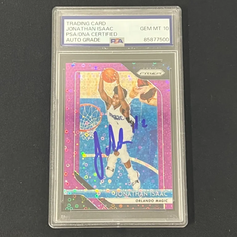 2018-19 Panini Prizm #179 Jonathan Isaac Signed Slabbed PSA Auto 10 Magic