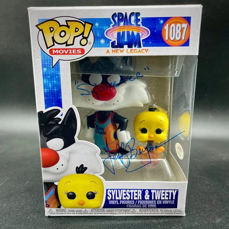 Jeff Bergman Signed Funko Pop #1087 PSA/DNA Auto Space Jam Sylvester & Tweety