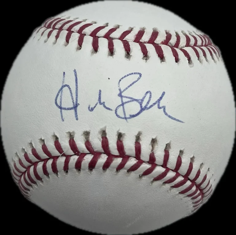 Hank Blalock Signed MLB Baseball BAS