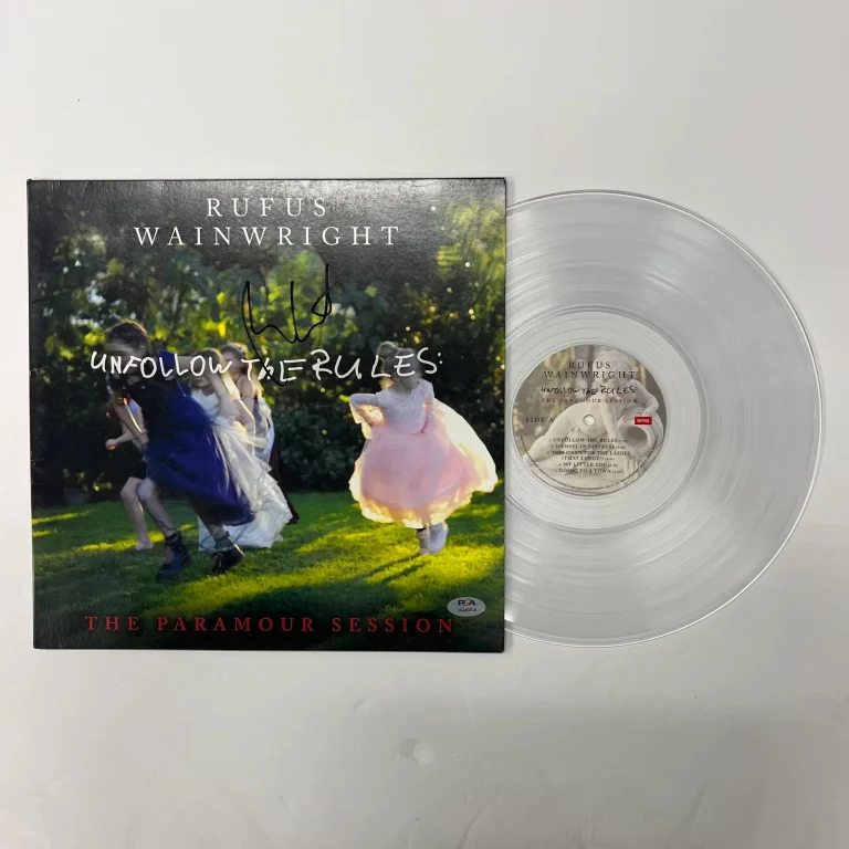 Rufus Wainwright Signed The Paramour Session Live Album Vinyl PSA