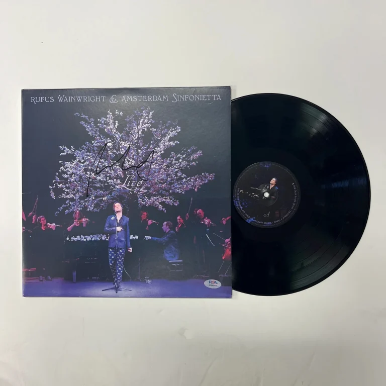 Rufus Wainwright  Signed Rufus  & Amsterdam Live Album Vinyl PSA