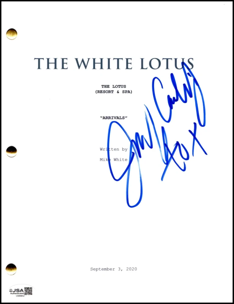 Jennifer Coolidge Signed Autograph The White Lotus Full Pilot Script w/ JSA COA