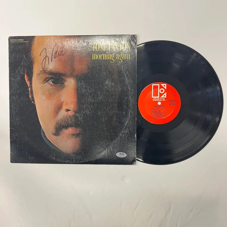 Tom Paxton Signed Morning Again Vinyl Album PSA Autographed