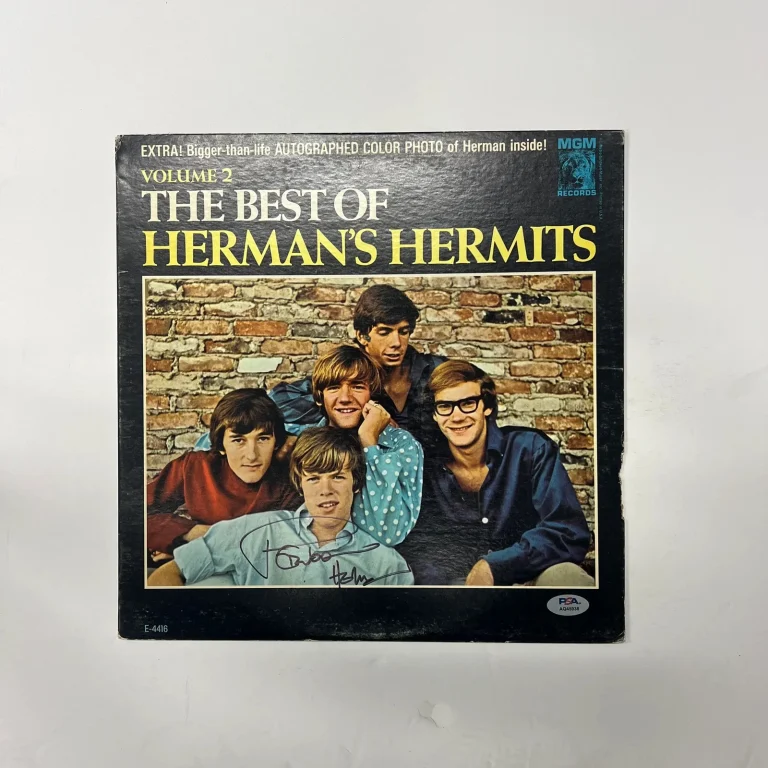 Peter Noone Signed The Best of Herman’s Hermits Album PSA Autographed
