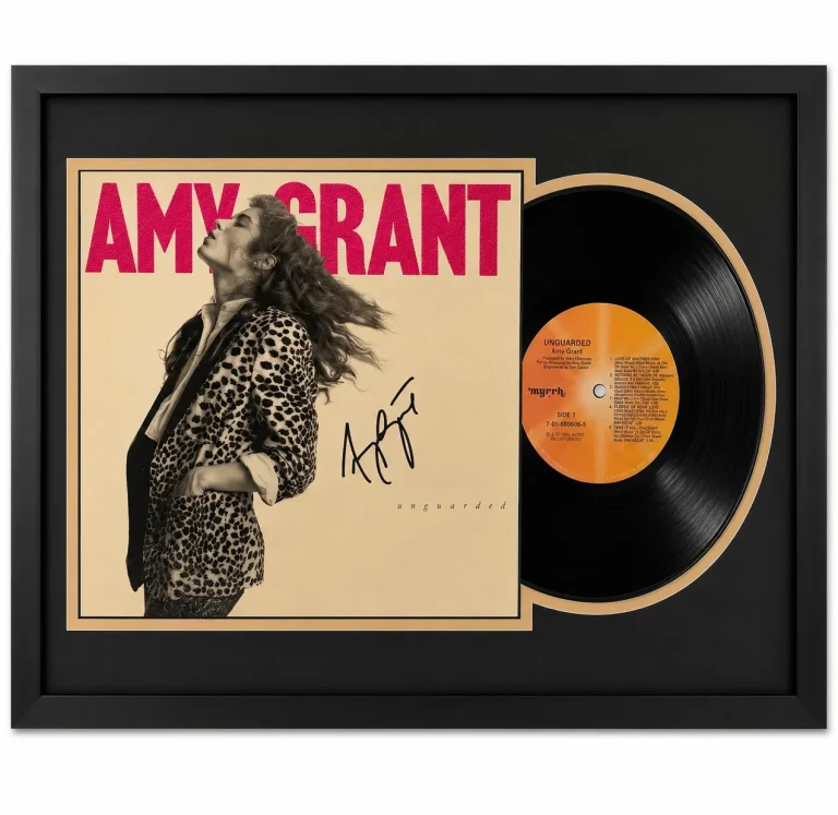 Amy Grant Signed Unguarded Customed Framed Vinyl PSA Album Auth
