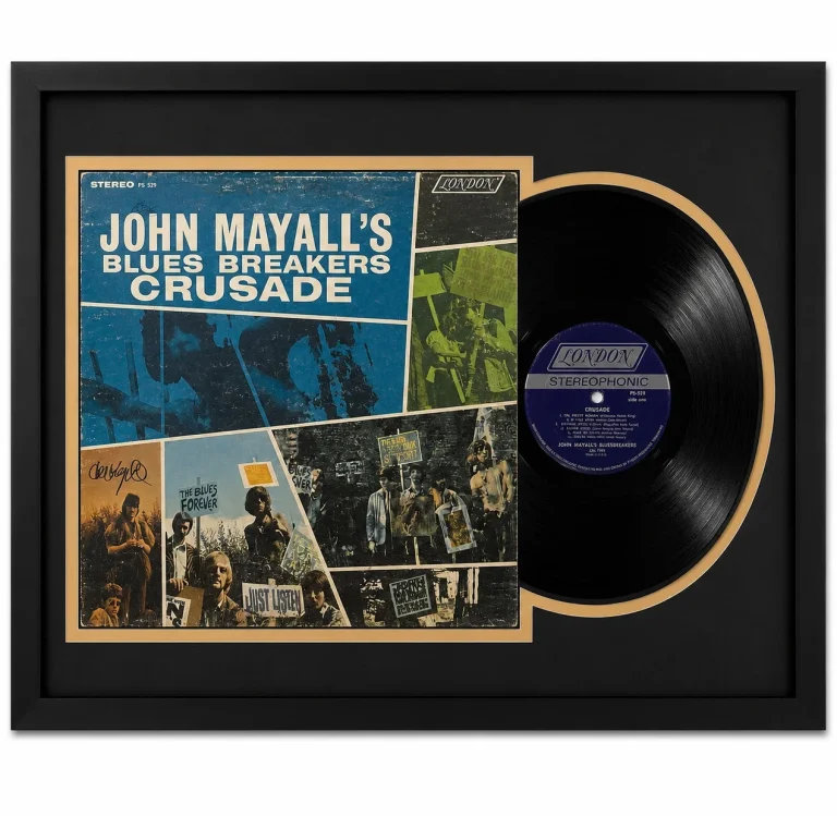 John Mayall Signed Crusade Framed Vinyl PSA Album Auth