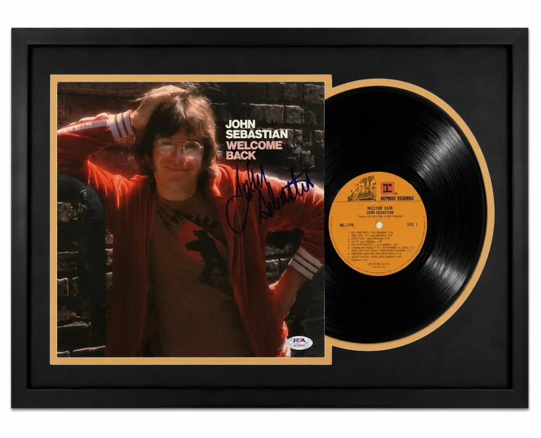 John Sebastian Signed Welcome Back Customed Framed Vinyl PSA Album Auth