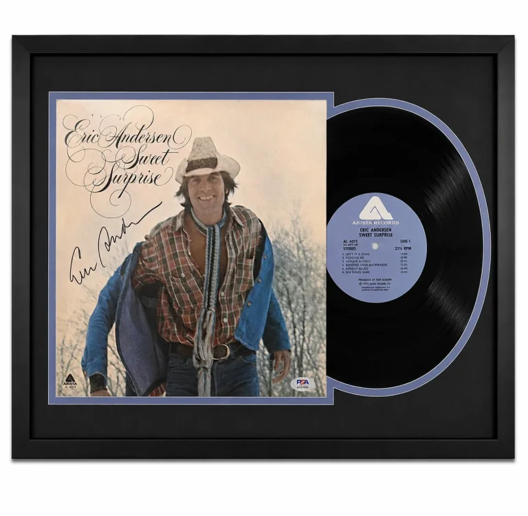 Eric Andersen Signed Sweet Surprise Framed Vinyl PSA Album Auth