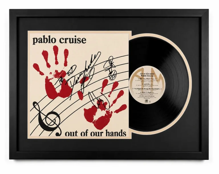 David Jenkins, Cory Lerios, Steve Price Signed Out of Our Hands Framed Vinyl