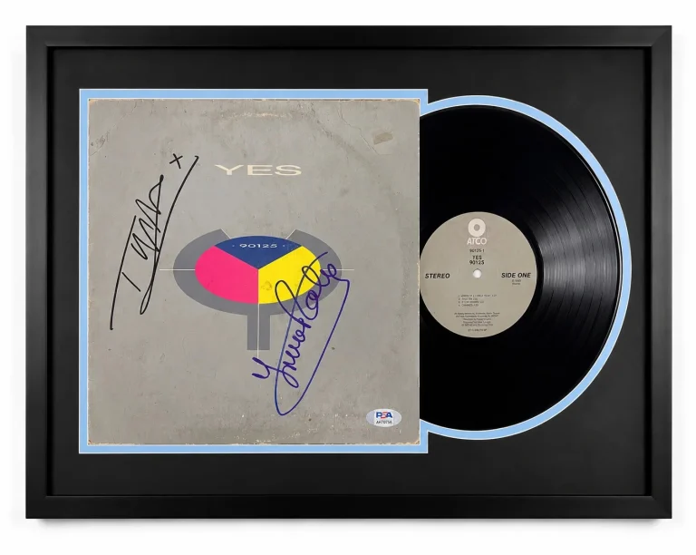 Tony Kaye & Trevor Rabin Signed 90125 Customed Framed Vinyl PSA Album Auth