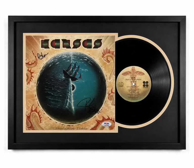 Phil Ehart & Richard Williams Signed Point of Know Return Customed Framed Vinyl