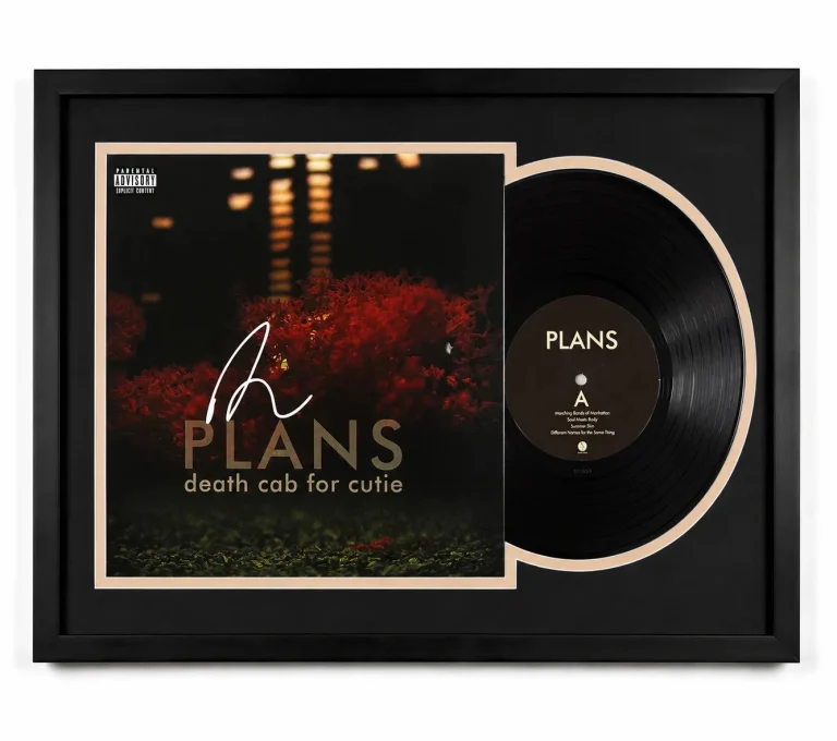 Ben Gibbard Signed Plans Customed Framed Vinyl  PSA Album Auth