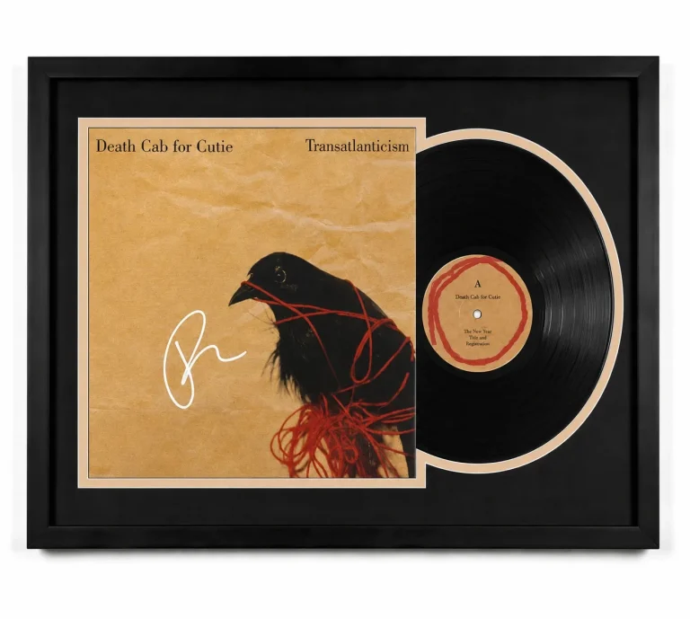 Ben Gibbard Signed Transatlanticism Customed Framed Vinyl  PSA Album Auth