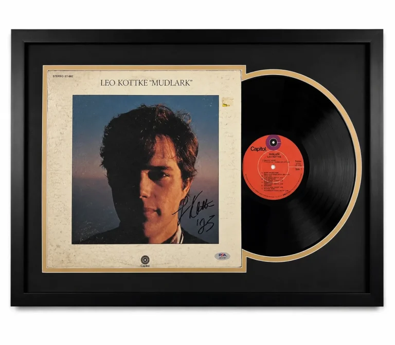 Leo Kottke Signed Mudlark Framed Vinyl Album PSA Autographed