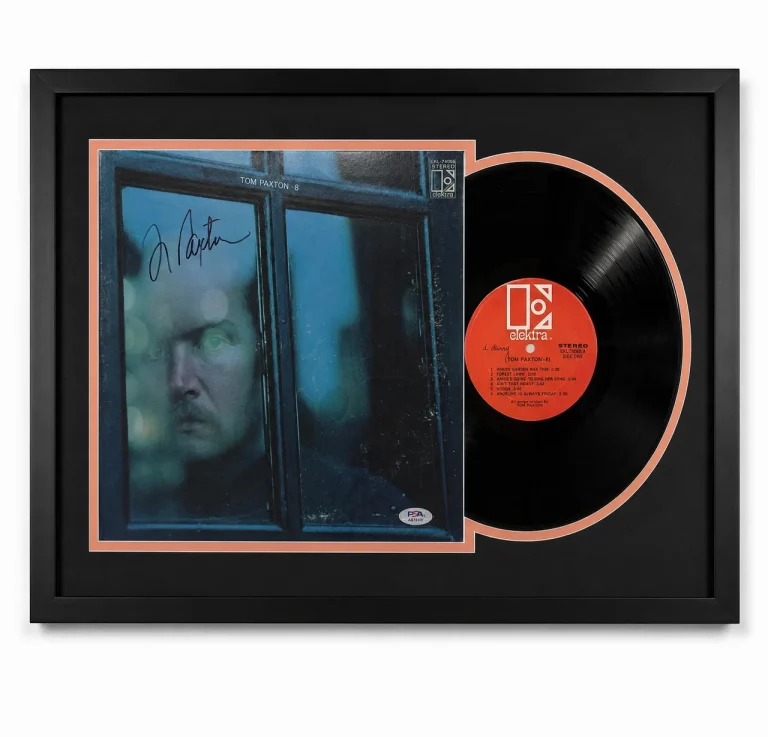 Tom Paxton Signed Tom Paxton #6 Framed Vinyl Album PSA Autographed