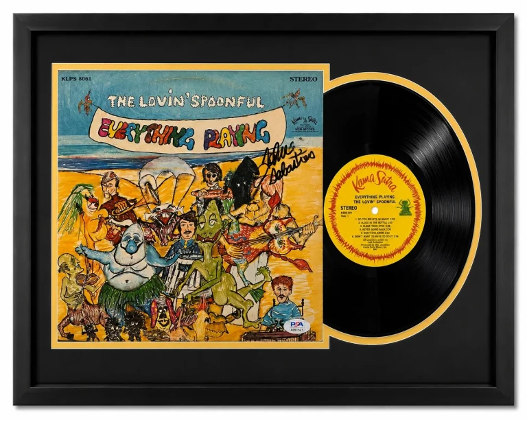 John Sebastian Signed Everything Playing Framed Vinyl PSA