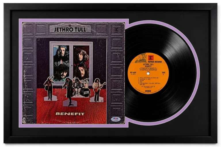Martin Barre Signed Benefit Framed Vinyl PSA Album Auth