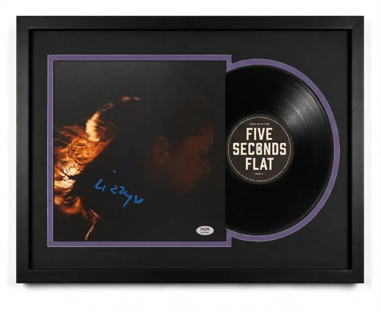 Lizzy McAlpine Signed Five Seconds Flat Custom Framed Vinyl PSA Album Auth