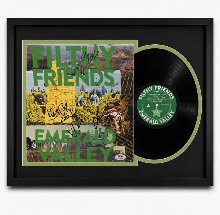 Filthy Friends Signed Emerald Valley Framed Vinyl PSA