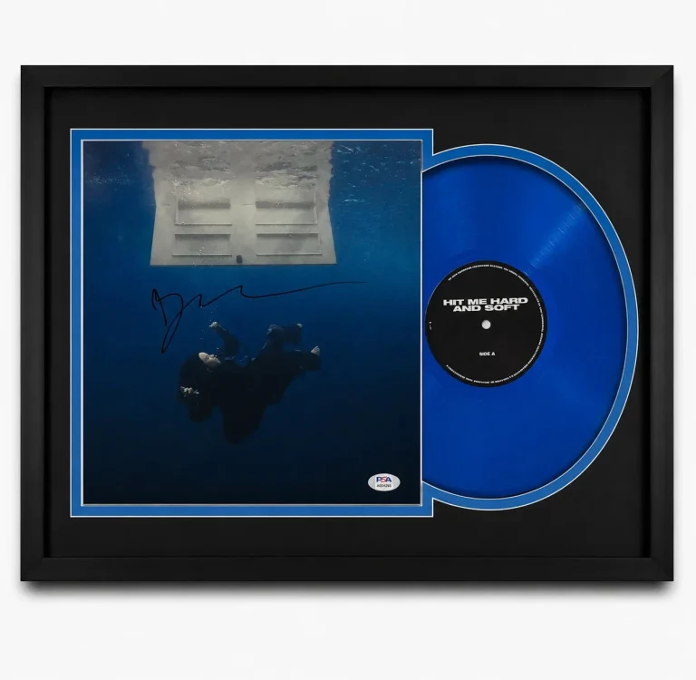 Billie Eilish Signed Hit Me Hard and Soft Framed Vinyl Album Insert PSA