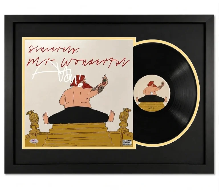 Action Bronson Signed Mr. Wonderful Framed Vinyl PSA Album Auth