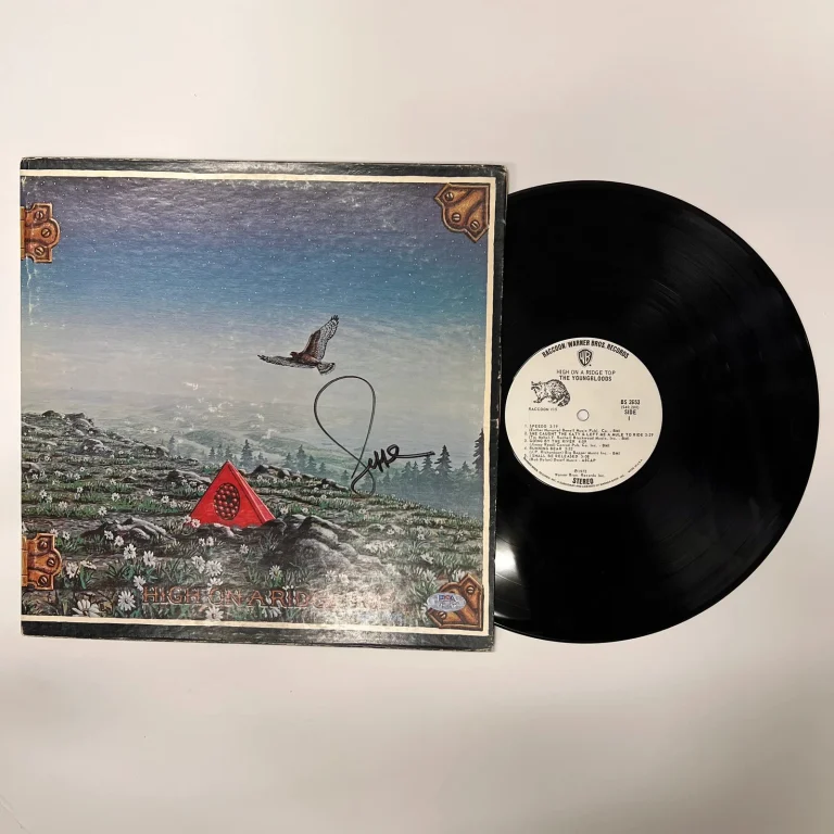 Jesse Colin Young Signed High on a Ridge Top Vinyl PSA Album Auth