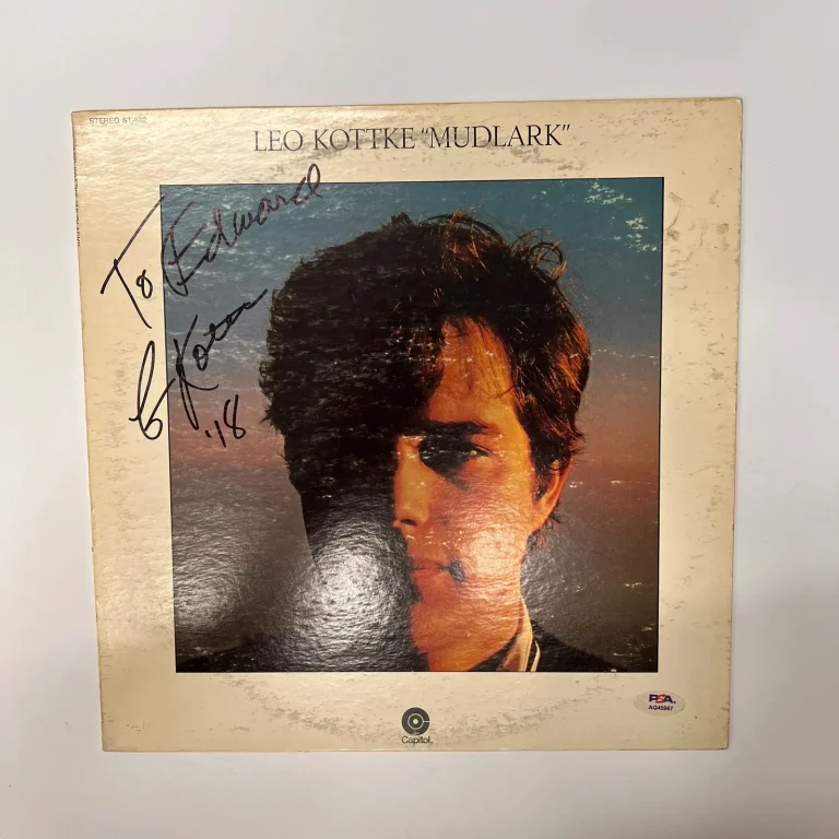 Leo Kottke Signed Mudlark Vinyl PSA Album Auth