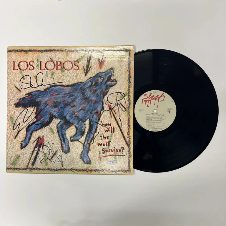 Los Lobos Signed How Will the Wolf Survive Vinyl Album PSA
