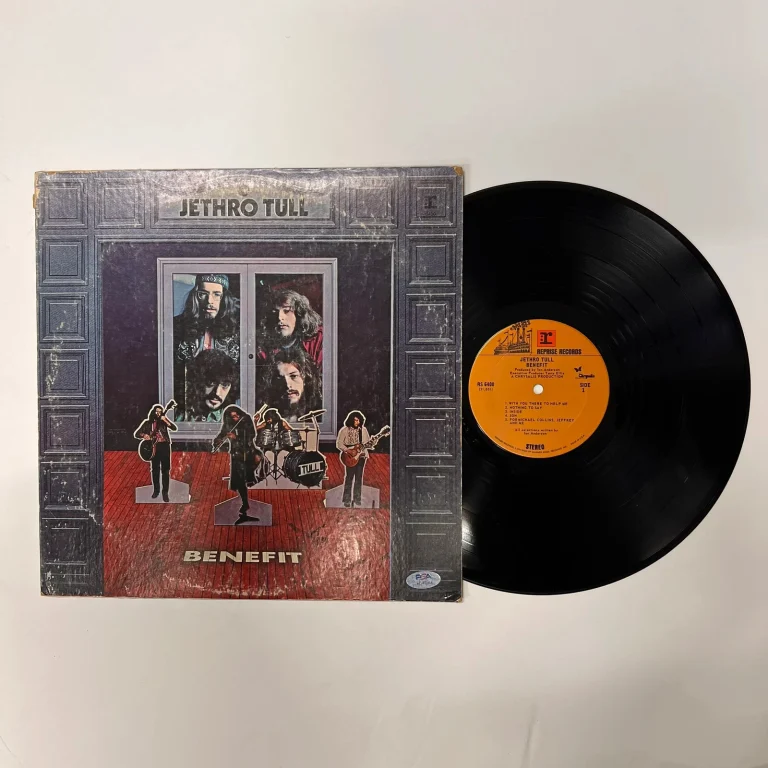 Martin Barre Signed Benefit Vinyl PSA Album Auth