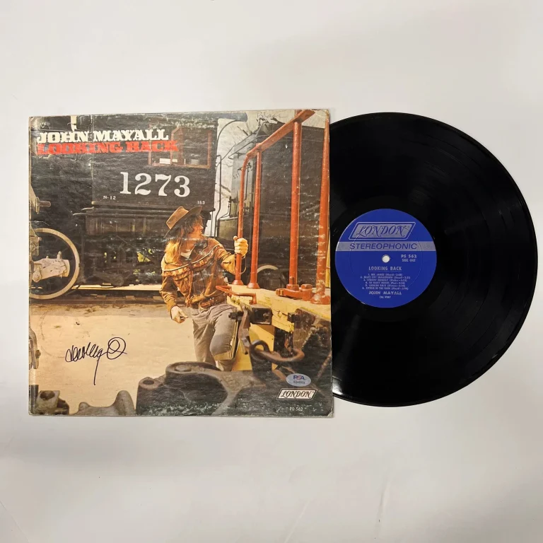 John Mayall Signed Looking Back Vinyl PSA Album Auth