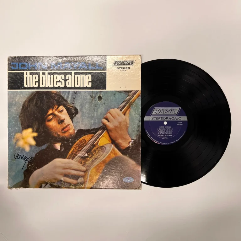 John Mayall Signed The Blues Alone Vinyl PSA Album Auth