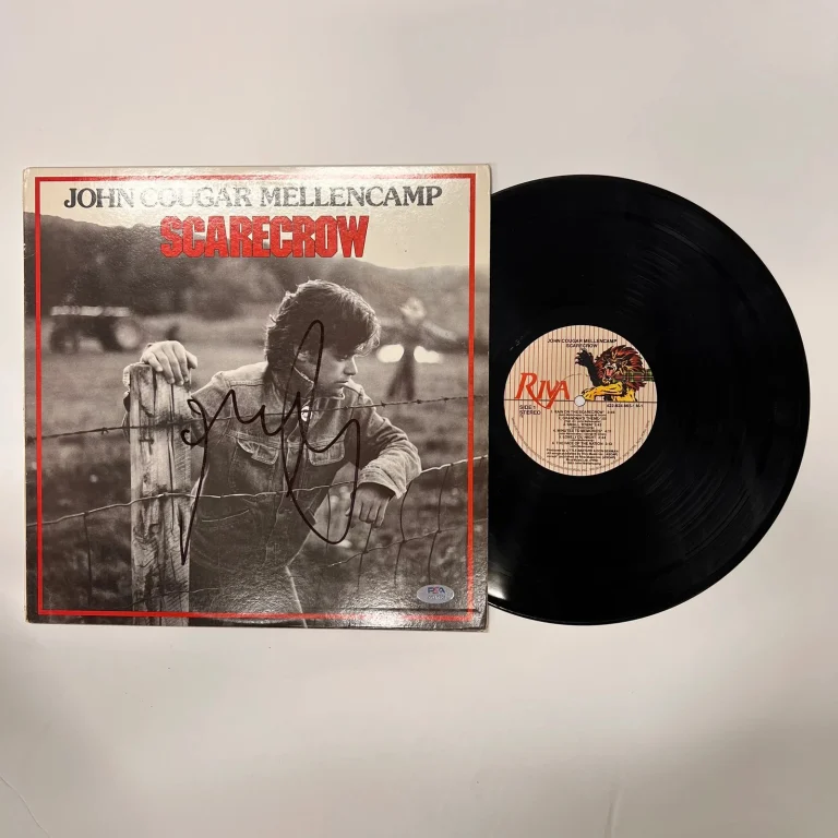 John Mellencamp Signed Scarecrow Vinyl PSA Album Auth
