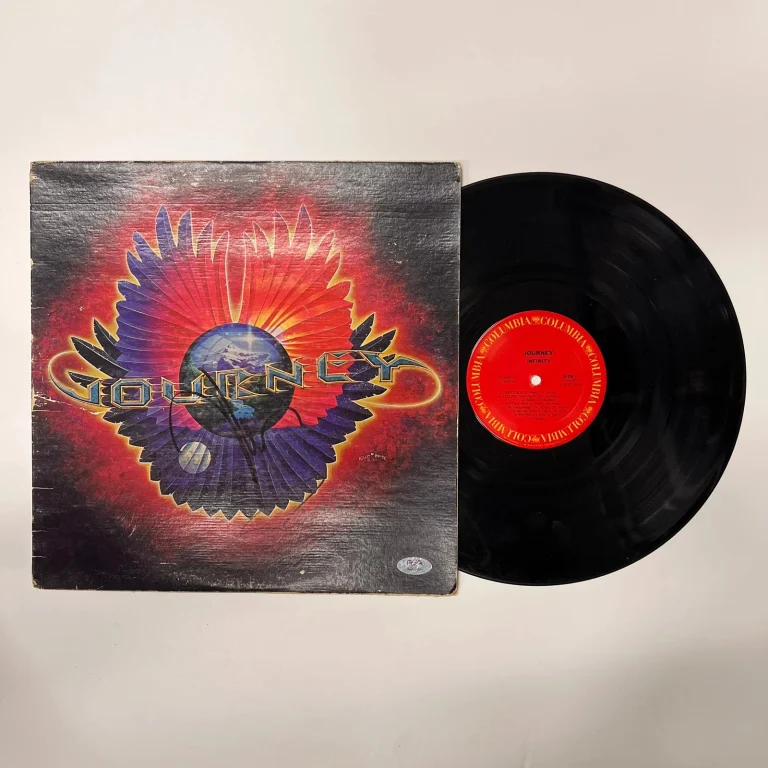 Neal Schon & Ross Valory Signed Infinity Vinyl PSA Album Auth