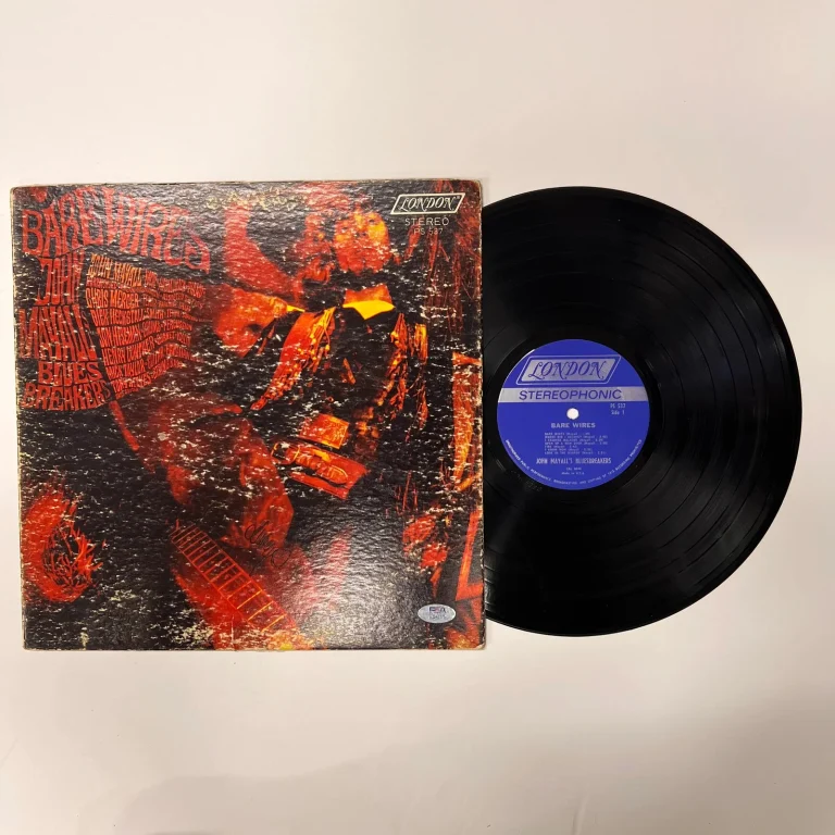 John Mayall Signed Bare Wires Vinyl PSA Album Auth