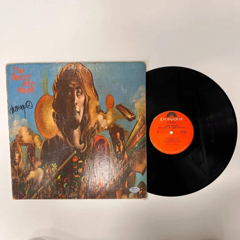 John Mayall Signed The Best of John Mayall Vinyl Album PSA